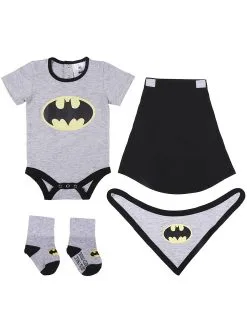 Funidelia Batman-rompertje, Sokken En Slabbetje Voor Baby's