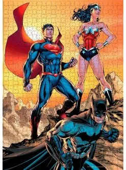 Funidelia Batman, Superman En Wonder Woman Puzzel - Justice League