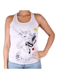 Funidelia Deadpool Eenhoorn Ritje T-Shirt Voor Vrouw