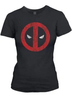 Funidelia Deadpool Gebroken Logo T-shirt Voor Vrouw
