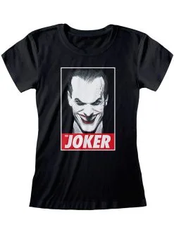 Funidelia Joker T-shirt Voor Dames In Zwart - DC Comics