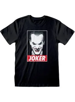 Funidelia Joker T-shirt Voor Heren In Zwart - DC Comics