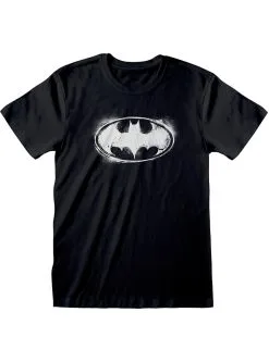 Funidelia Logo Batman T-shirt Voor Heren In Zwart - DC Comics