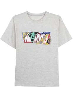 Funidelia Marvel Logo Collage T-Shirt Voor Mannen