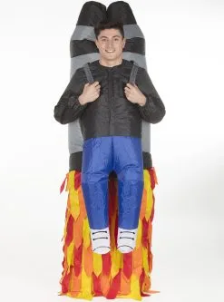 Funidelia Opblaasbaar Rocket Jetpack-kostuum Voor Volwassenen