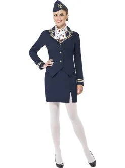 Funidelia Blauw Stewardess Kostuum Voor Vrouwen